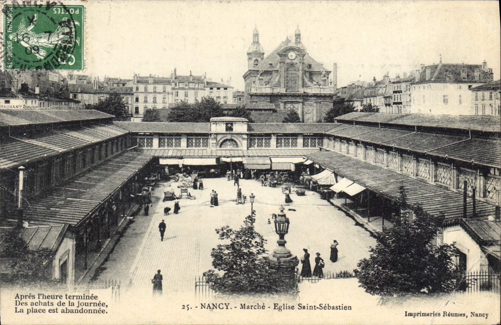CPA Nancy Marche Eglise Saint Sebastien 