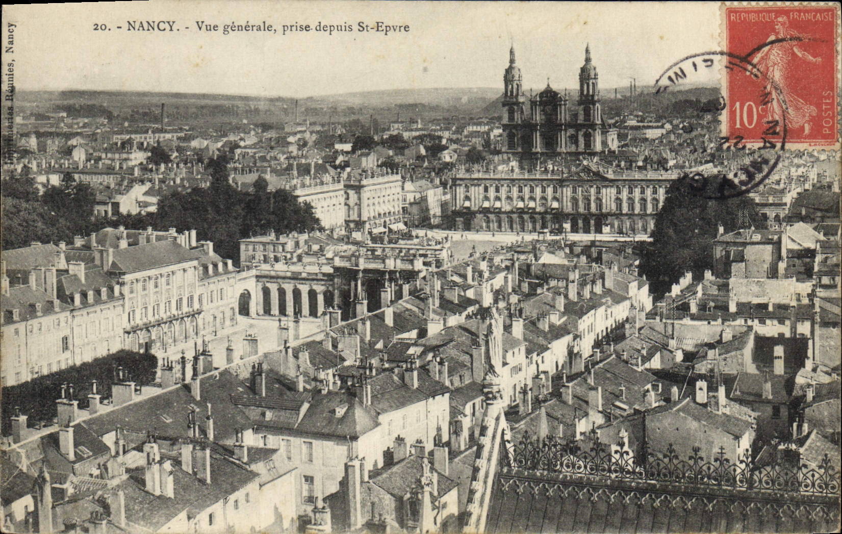 CPA Nancy Vue generale prise depuis St Epvre 