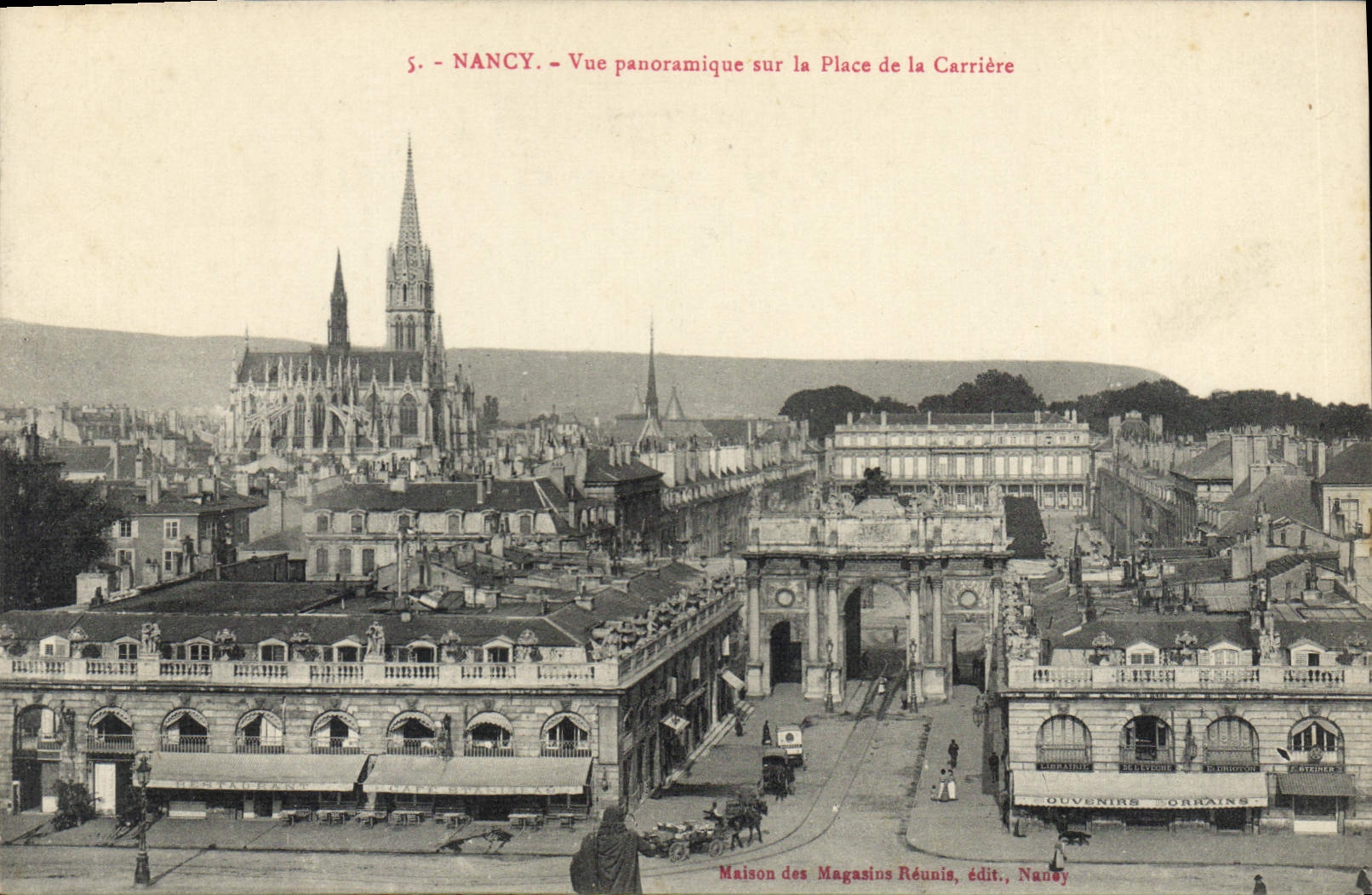 CPA Nancy Vue panoramique sur la Place de la Carriere 
