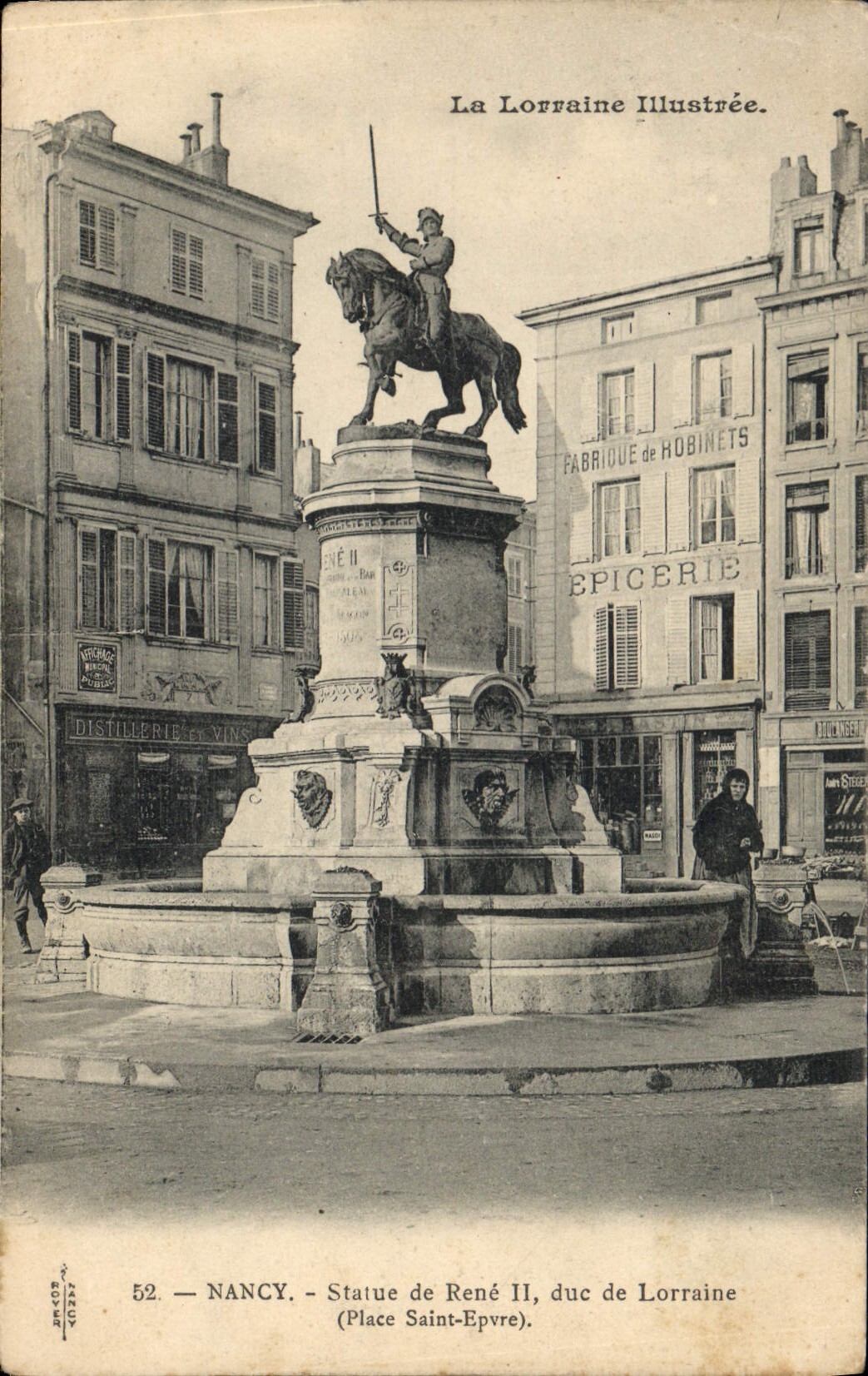 CPA Nancy Statue de Rene II duc de Lorraine Place Saint Epvre