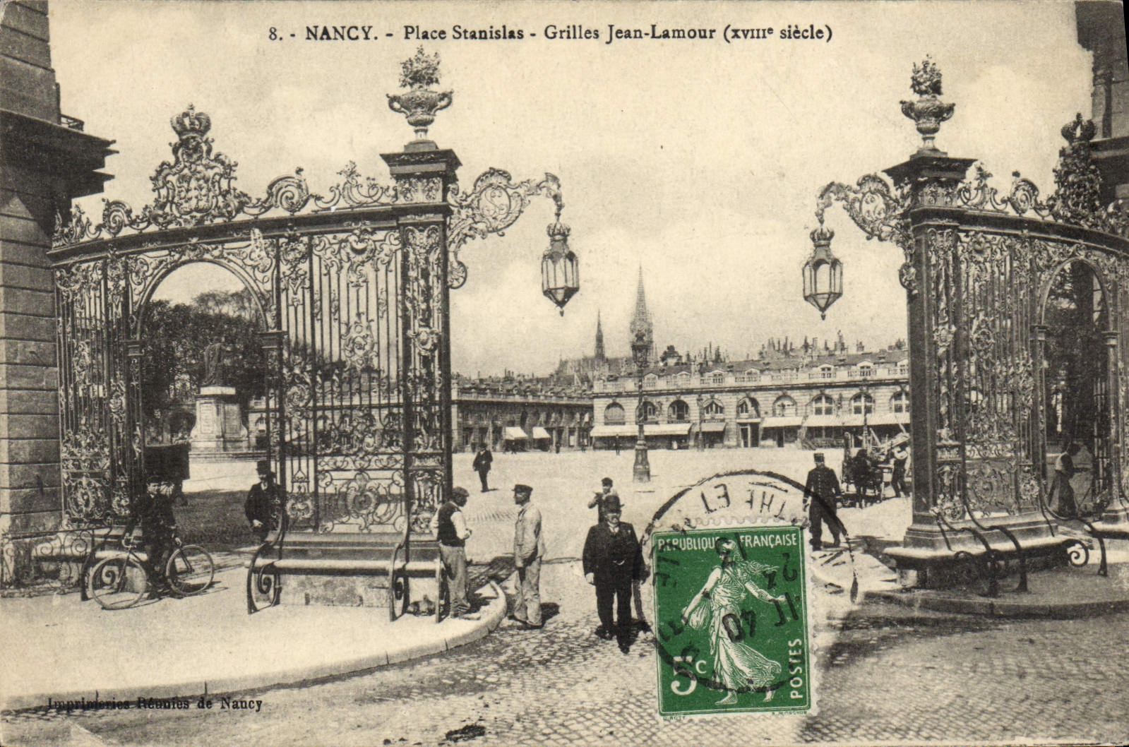 CPA Nancy Place Stanislas Grilles jean Lamour