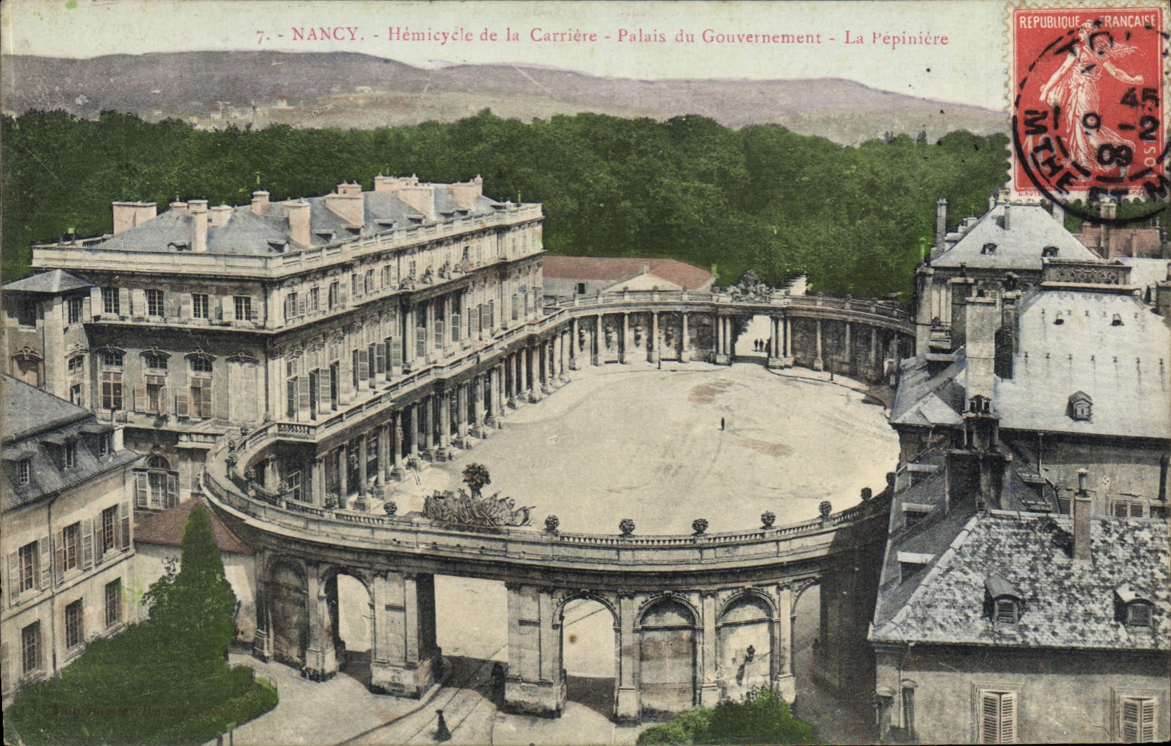 CPA Nancy Hemicycle de la Carriere Palais du Gouvernement 