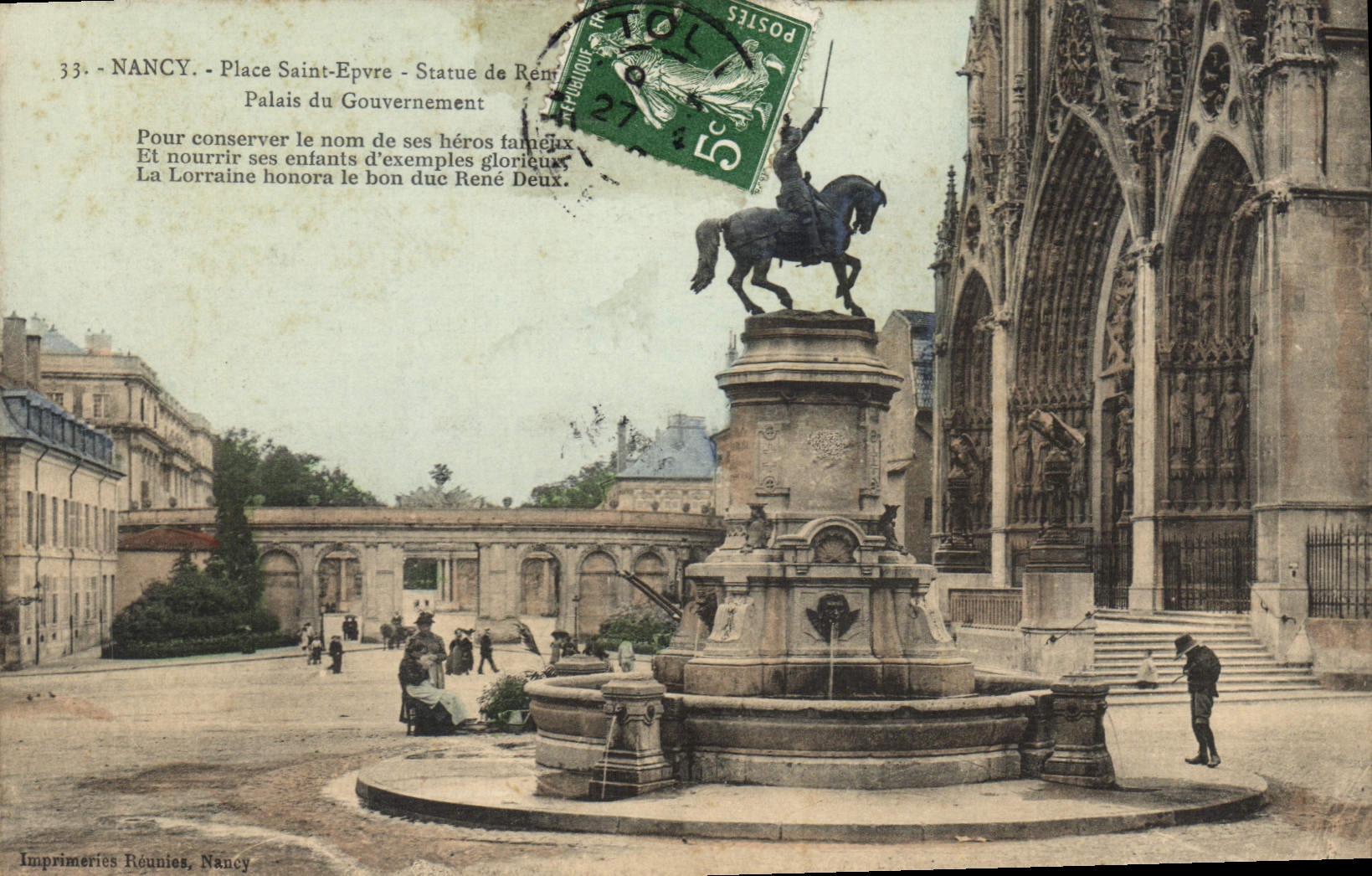 CPA Nancy Place Saint Epvre Palais du Gouvernement