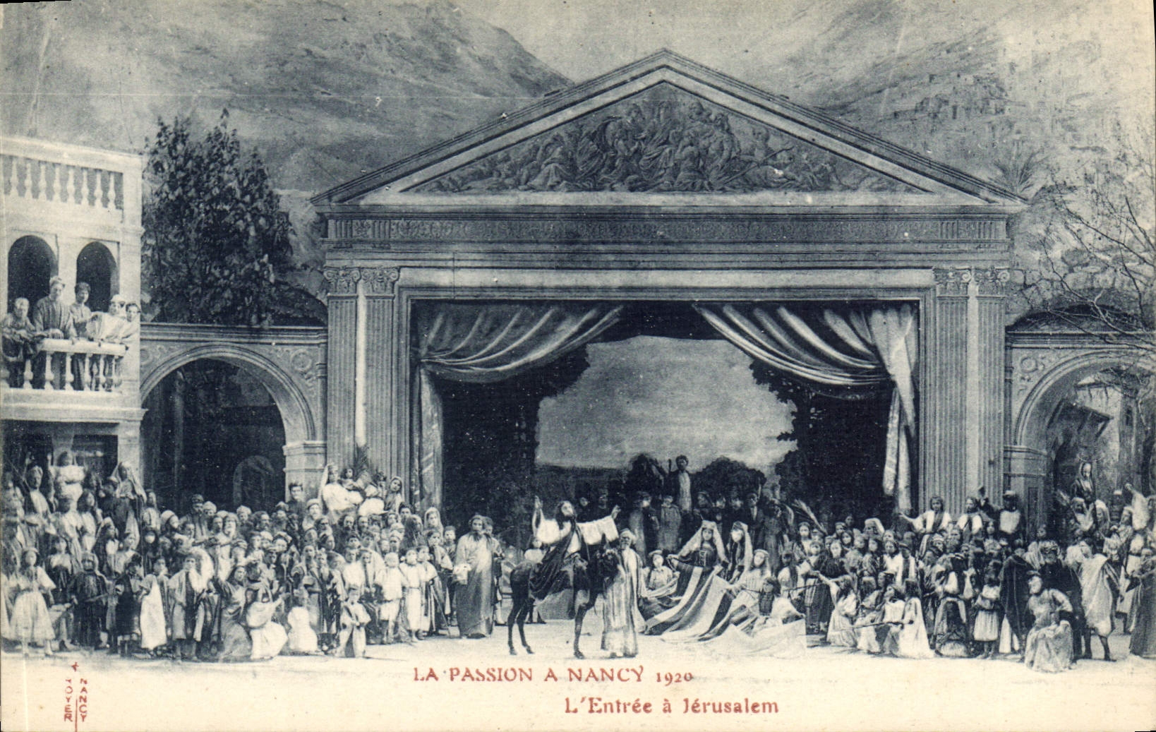 CPA La Passion a Nancy L'Entree a Jerusalem Theatre