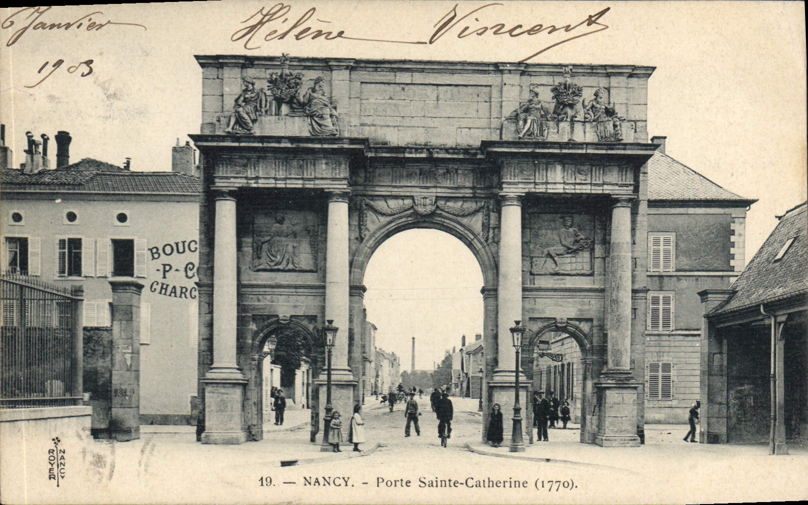 CPA Nancy Porte Sainte Catherine 1770 