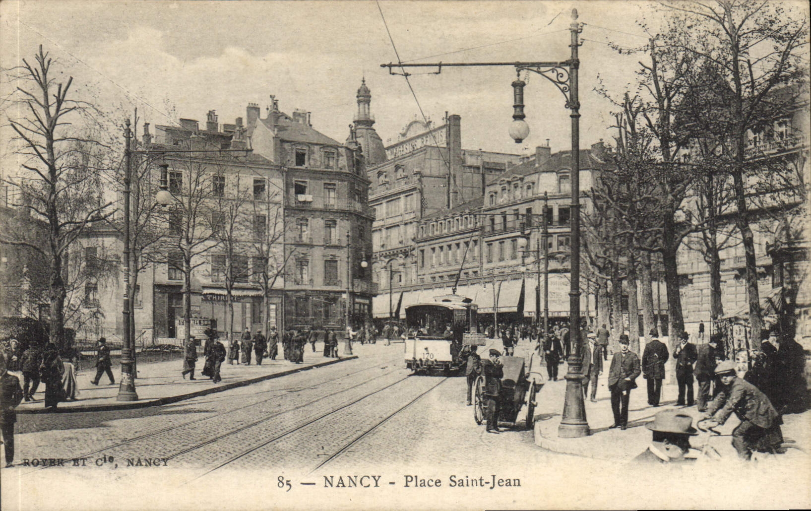 CPA Nancy Place Saint Jean Tramway