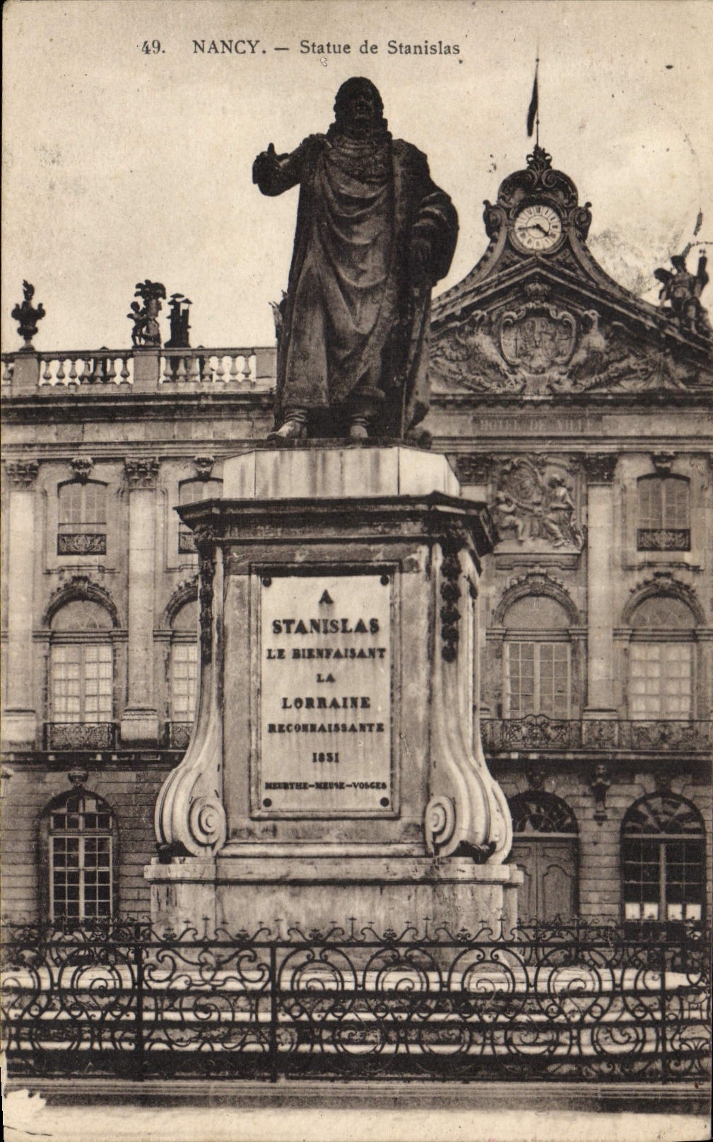 CPA Nancy Statue de Stanislas 