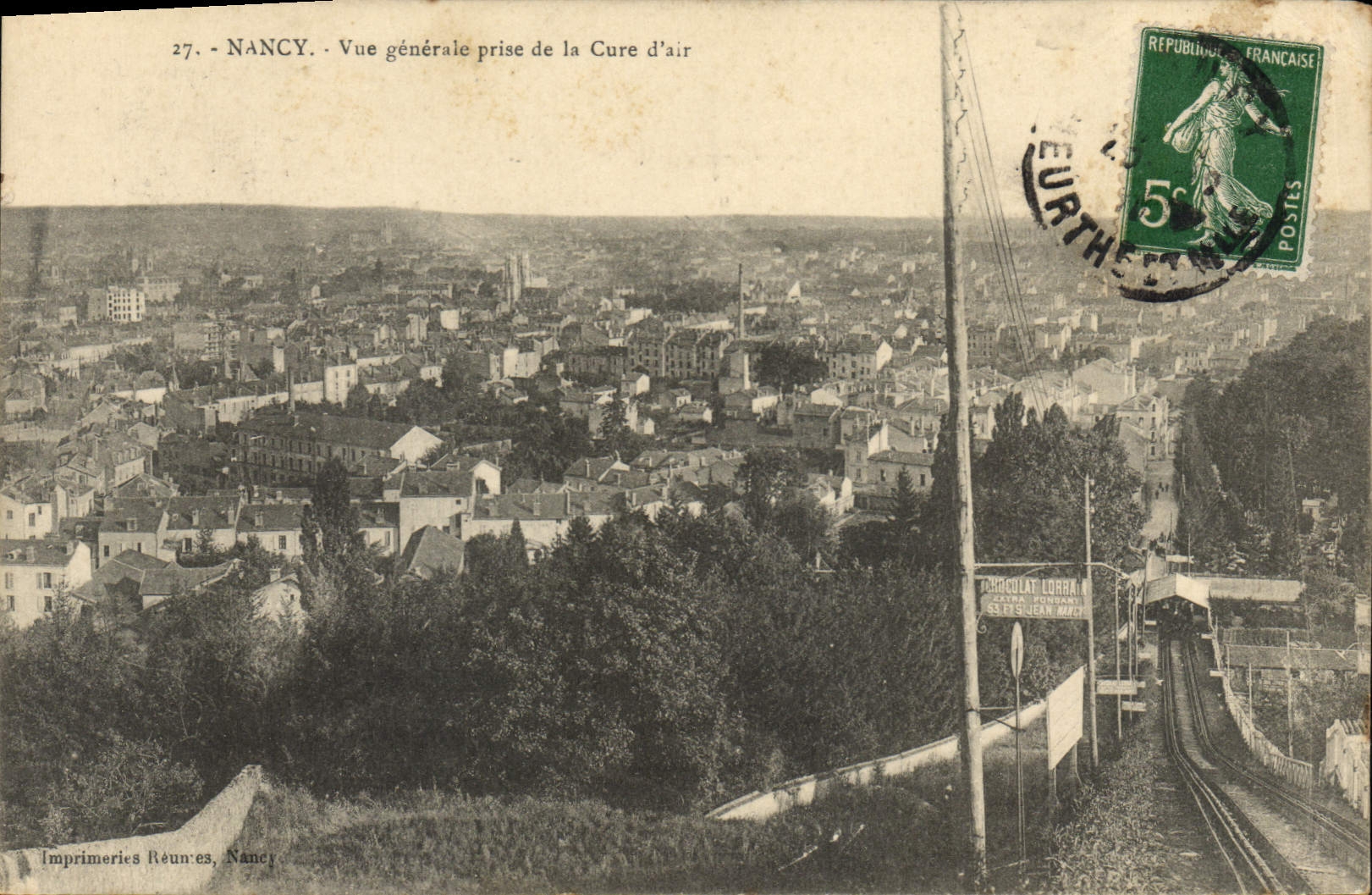CPA Nancy Vue Generale prise de la Cure d'air 