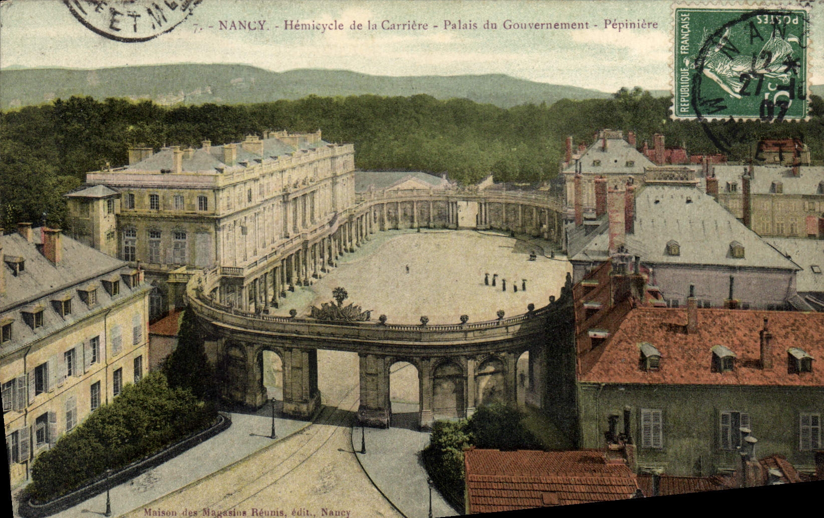 CPA Nancy Hemicycle de la Carriere Palais du Gouvernement Pepiniere 