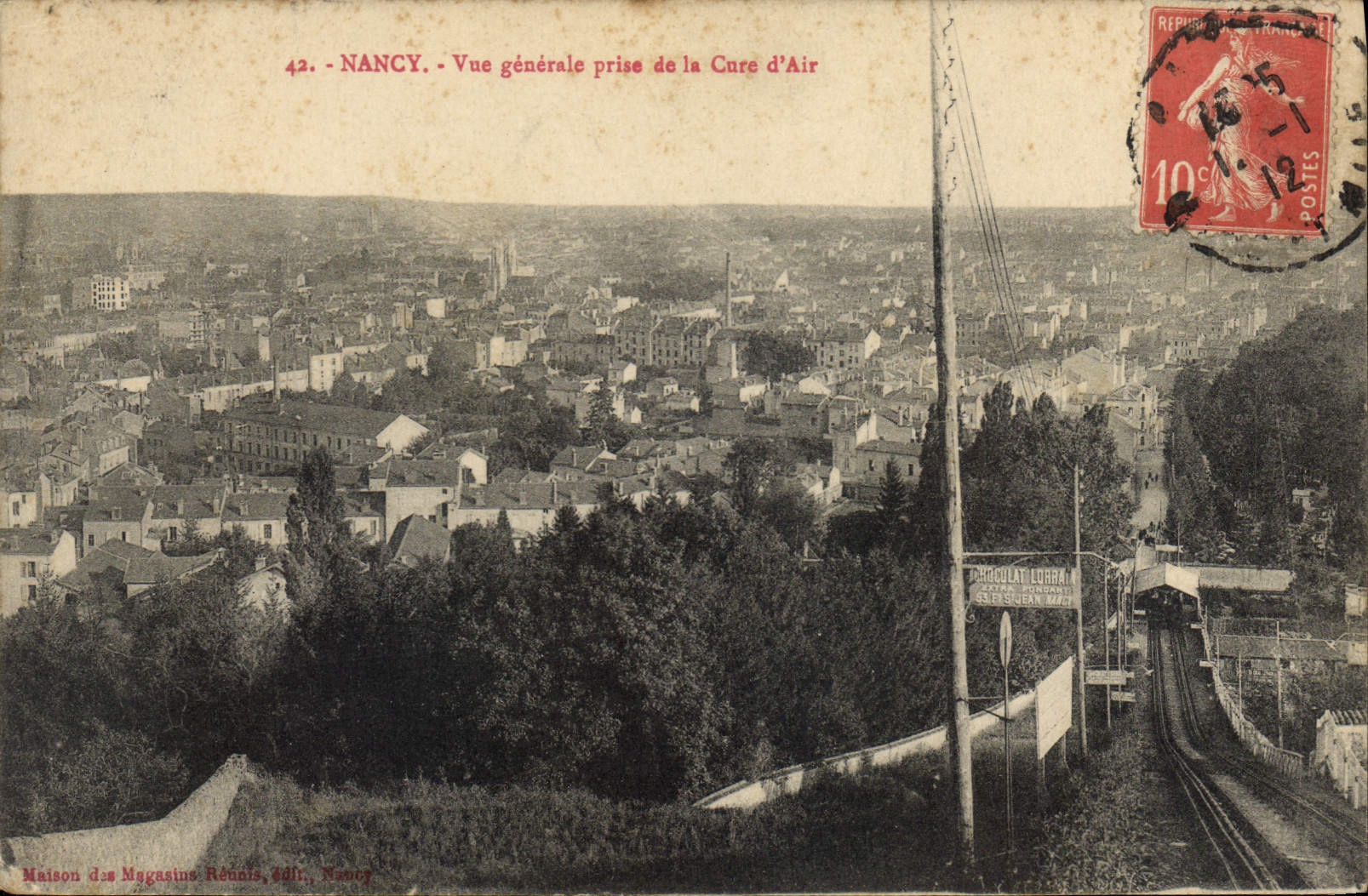 CPA Nancy Vue generale prise de la Cure d'Air 