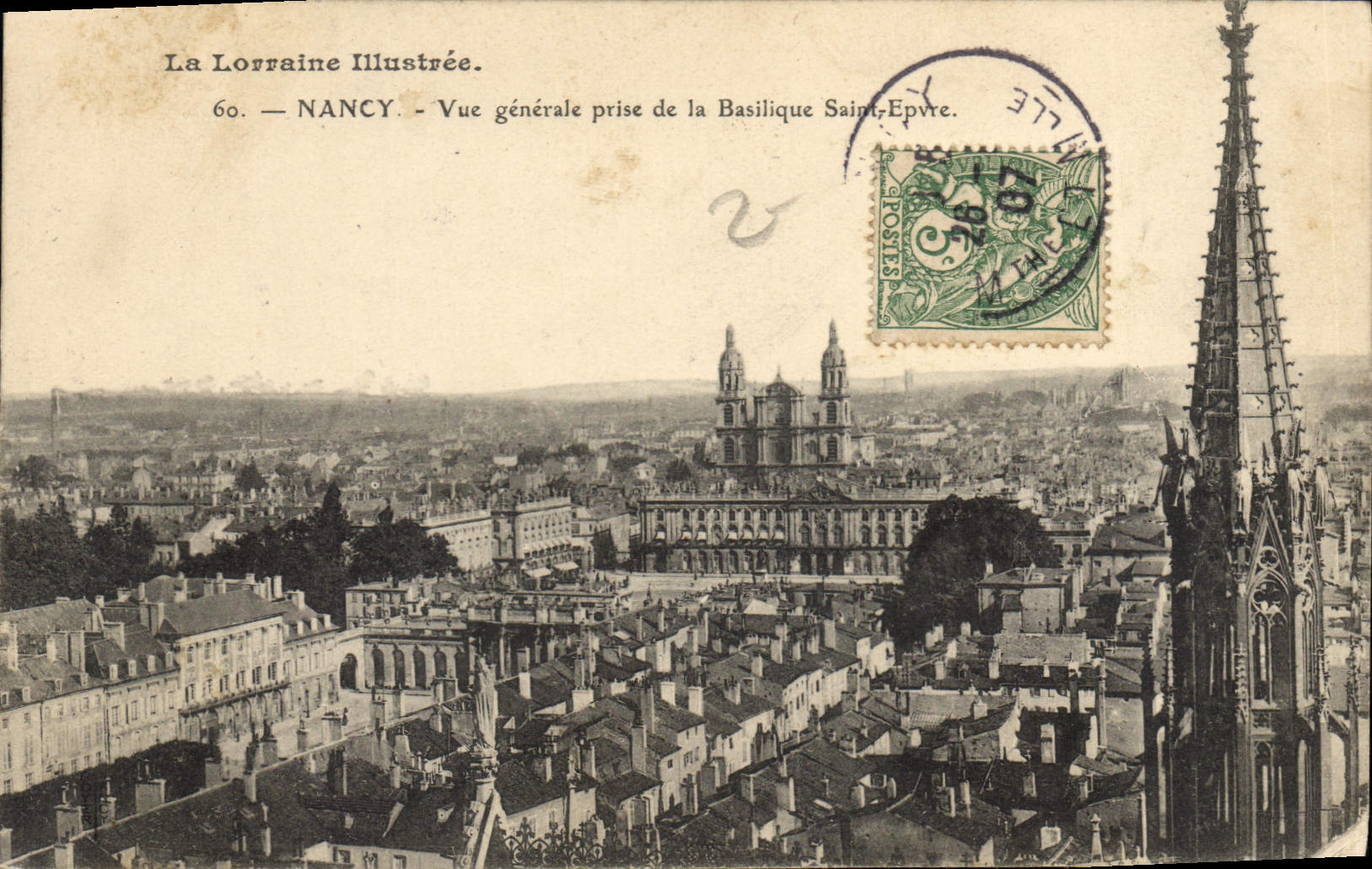 CPA Nancy Vue generale prise de la Basilique Saint Epvre 