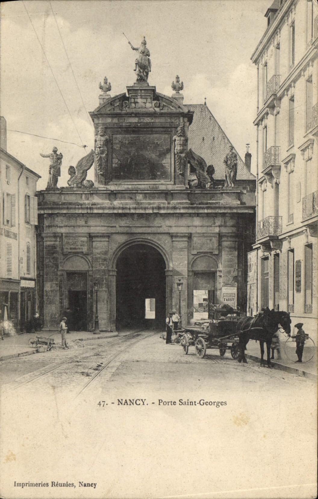 CPA Nancy Porte Saint Georges Cheval