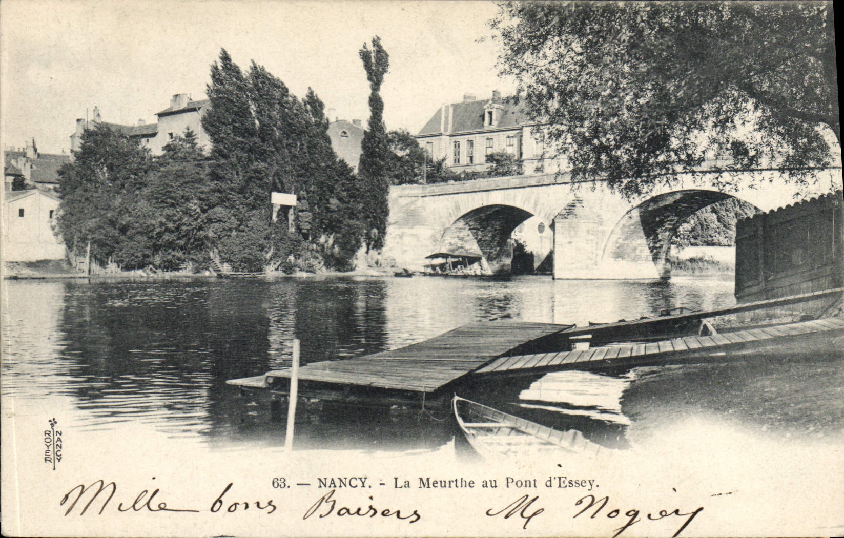 CPA Nancy  La Meurthe au Pont d'Essey 