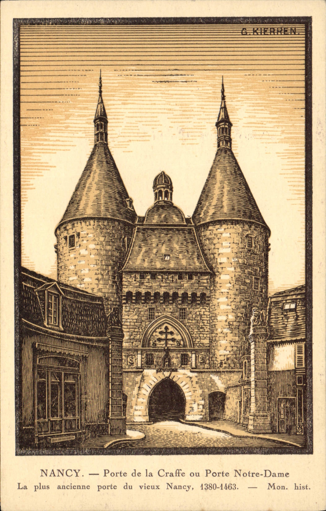 CPA Nancy Porte de la Craffe ou Porte Notre Dame