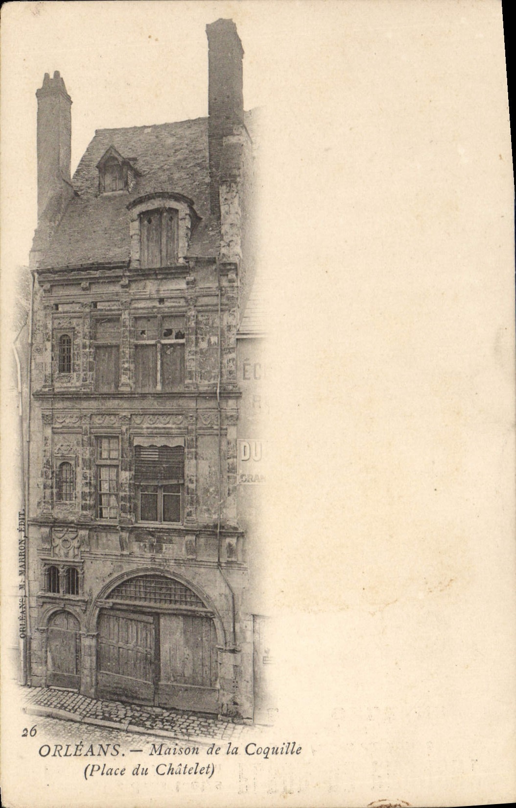 CPA Orleans Maison de la Coquille Place du Chatelet 