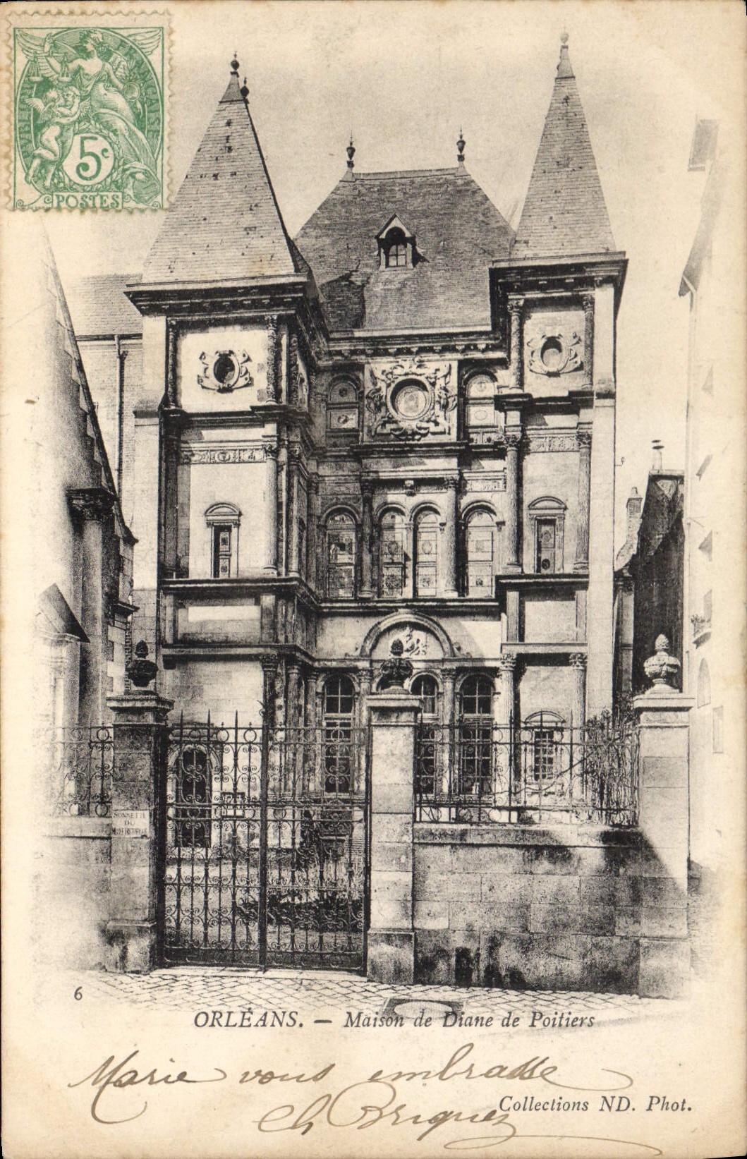 CPA Orleans Maison de Diane de Poitiers 