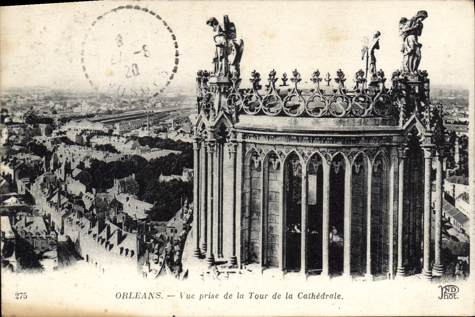 CPA Orleans Vue prise de la Tour de la Cathedrale 