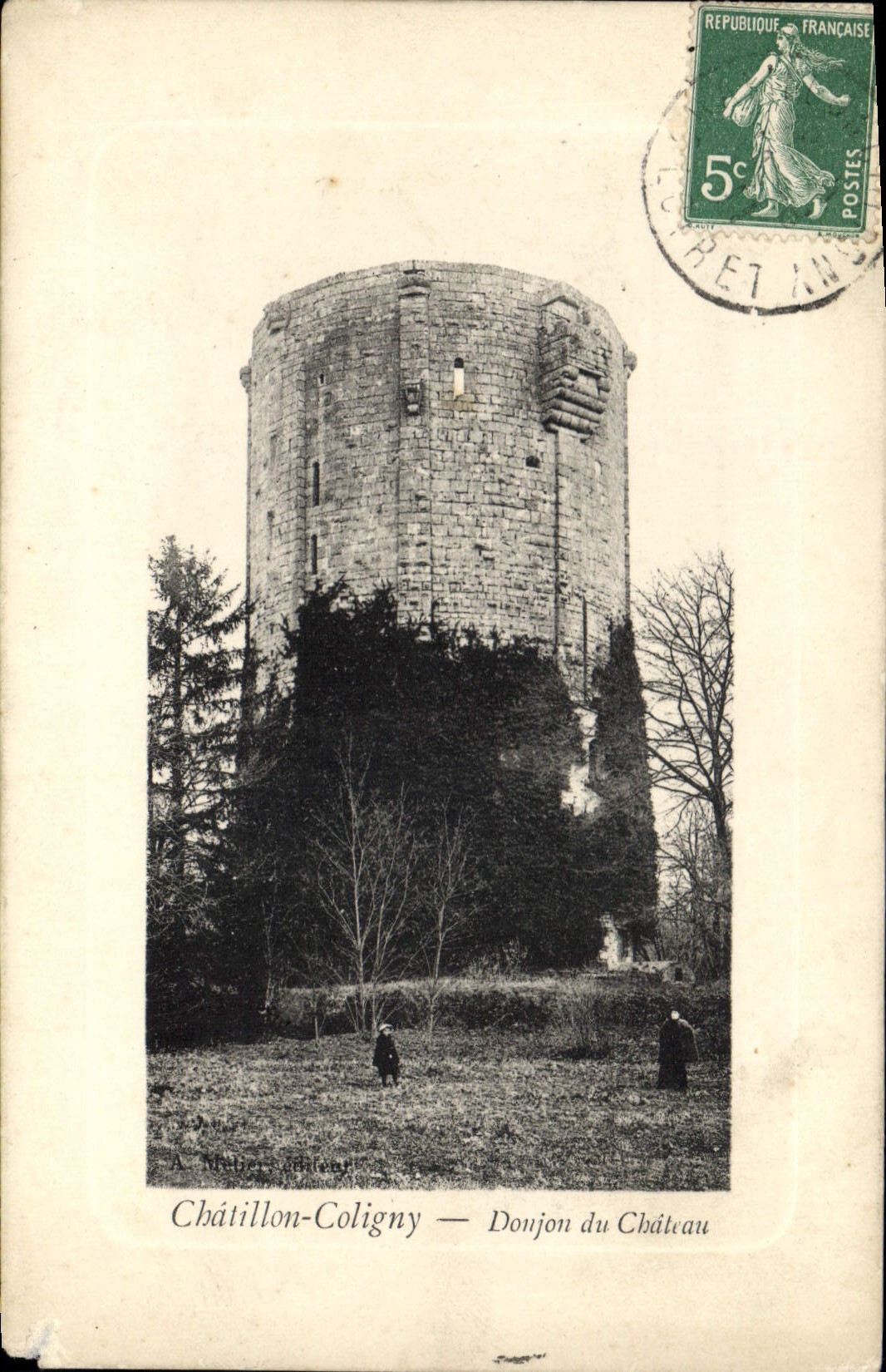 CPA Chatillon Coligny Donjon du Chateau