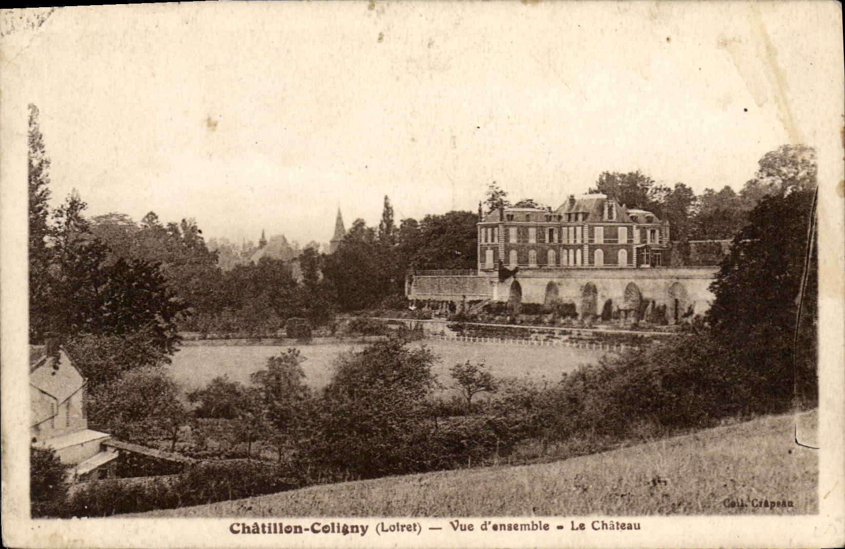 CPA Chatillon Coligny Loiret Vue d'ensemble Le Chateau