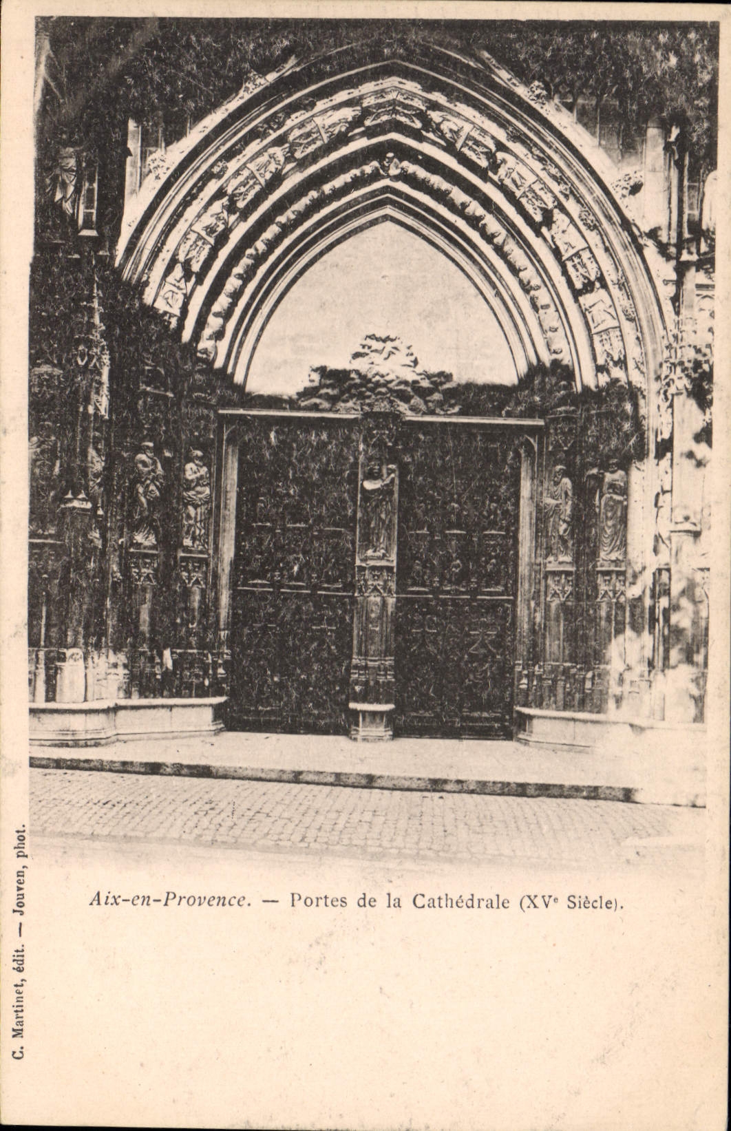 CPA Aix en Provence Portes de la Cathedrale XV Siecle 