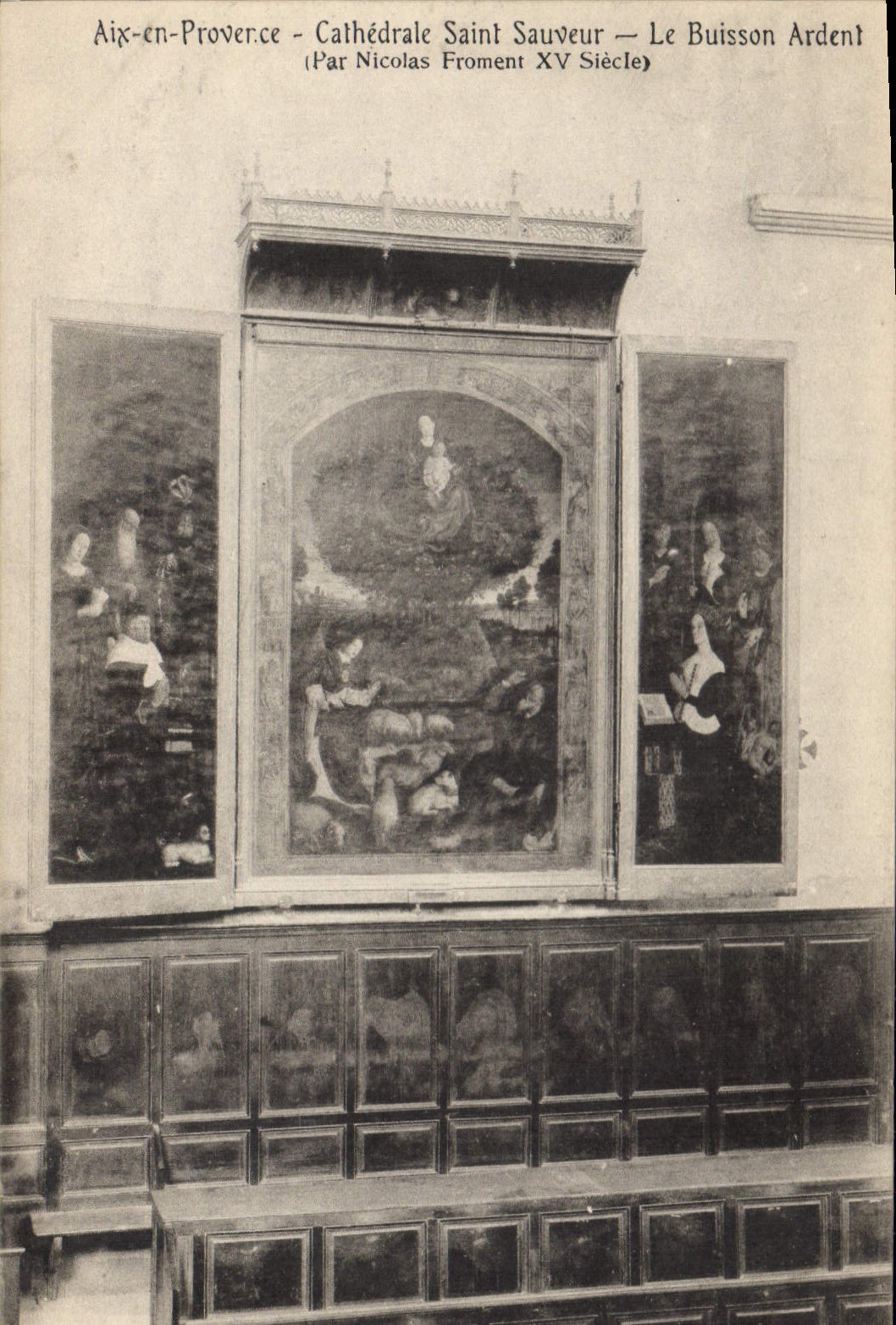 CPA Aix en Provence Cathedrale Saint Sauveur Le Buisson Ardent 