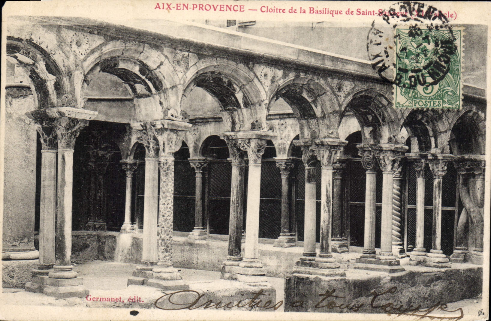 CPA Aix en Provence Cloitre de la Basilique de Saint Sauveur 