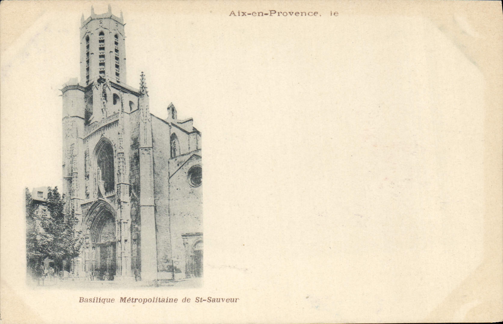 CPA Aix en Provence Basilique Metropolitaine de Saint Sauveur 