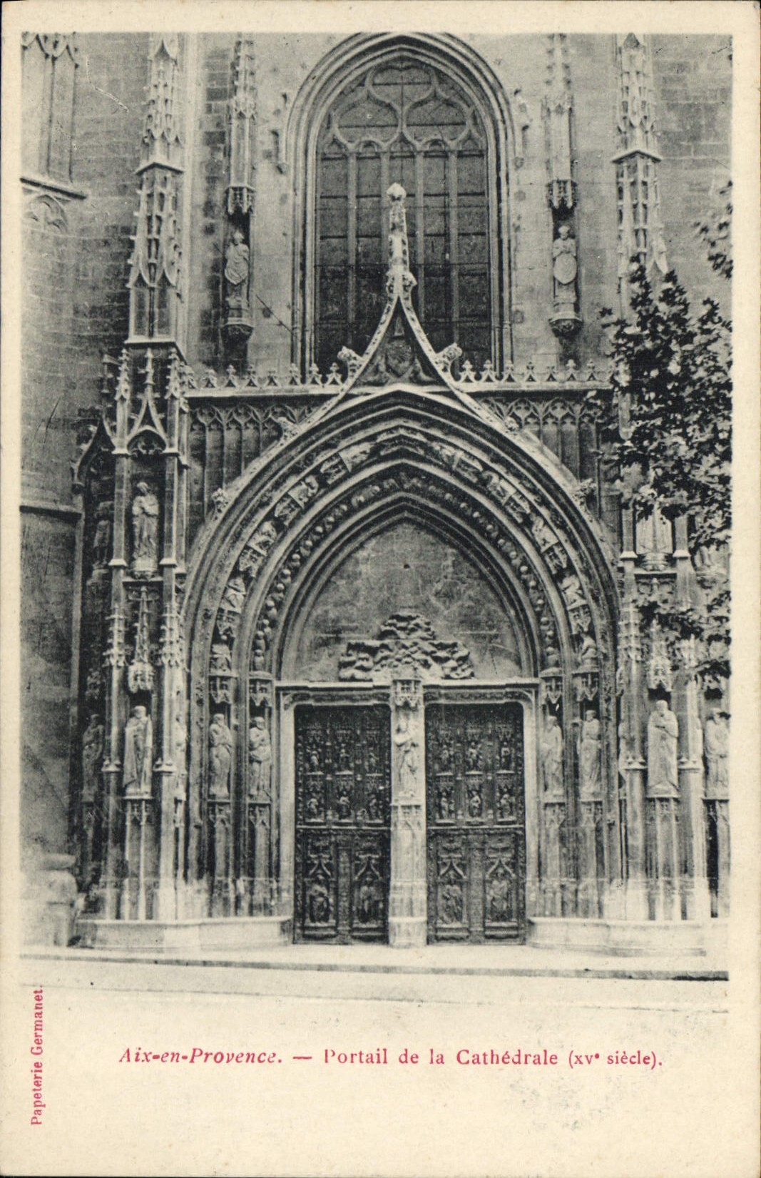 CPA Aix en Provence Portail de la Cathedrale Saint Sauveur XV siecle 