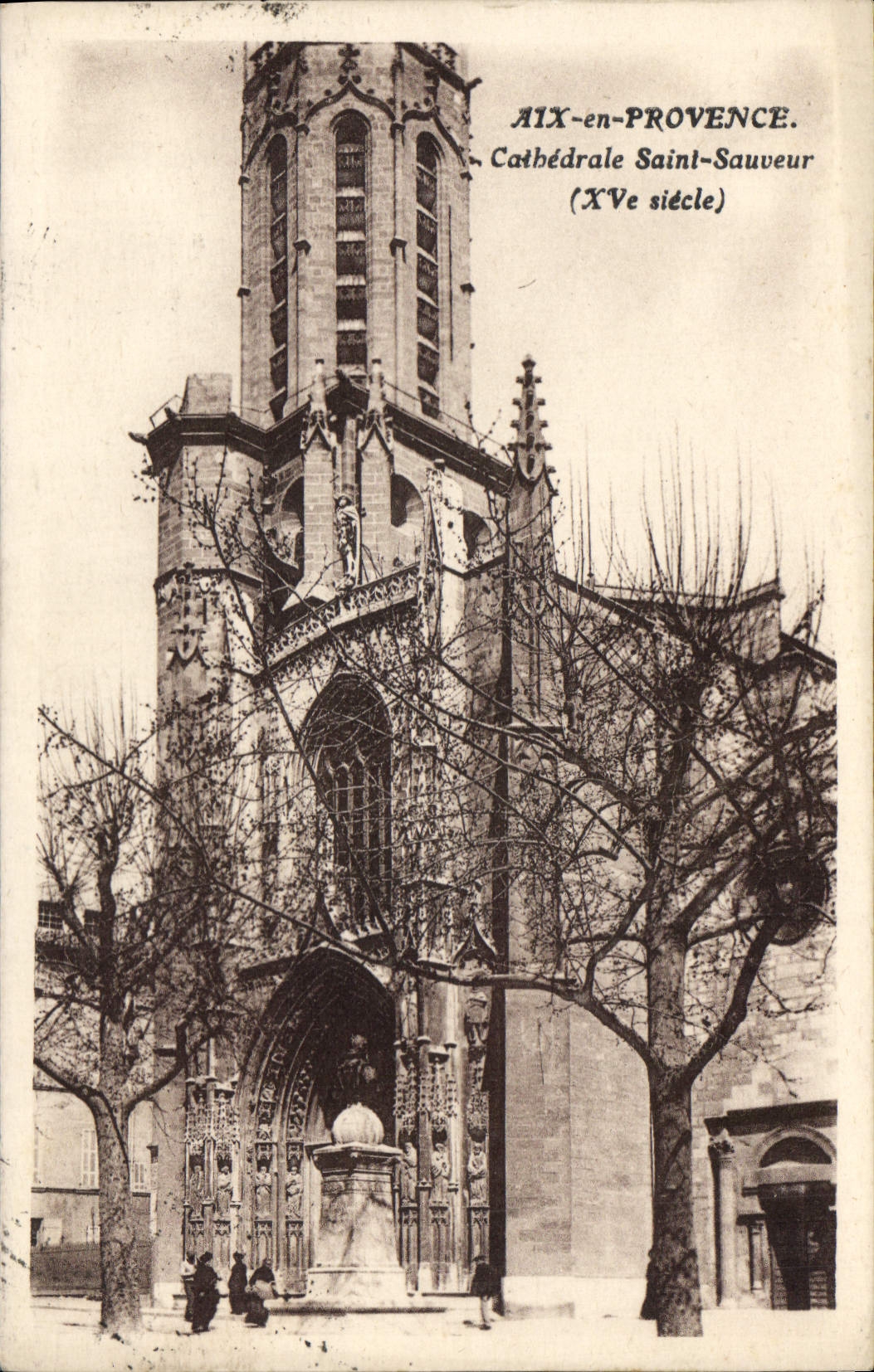CPA Aix en Provence Cathedrale Saint Sauveur XVe siecle 