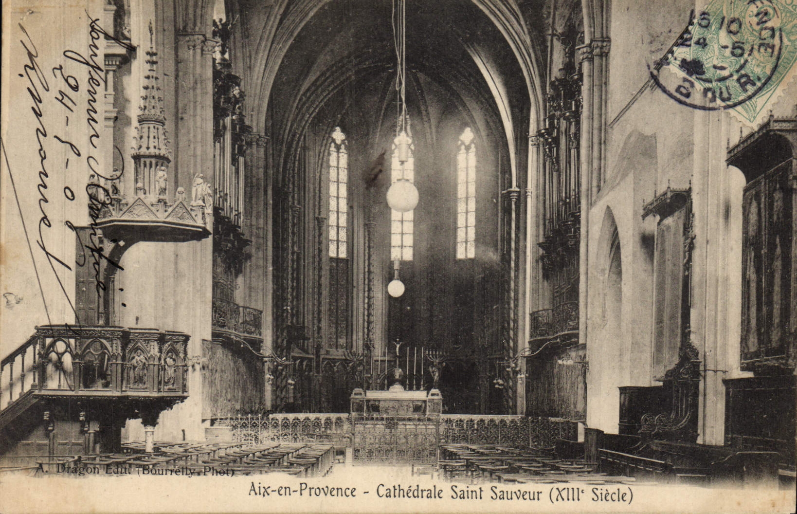CPA Aix en Provence Cathedrale Saint Sauveur XIII siecle