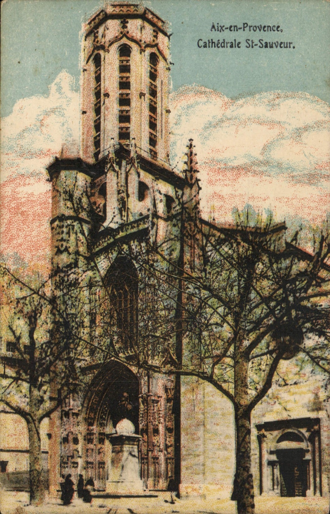 CPA Aix en Provence Cathedrale St Sauveur 