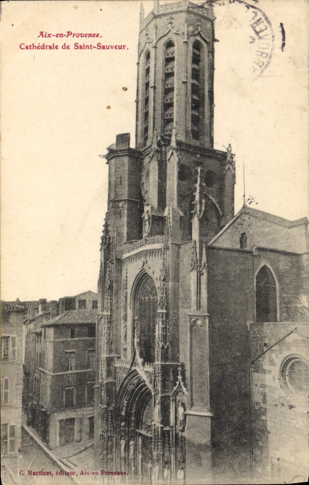 CPA Aix en Provence cathedrale Saint Sauveur