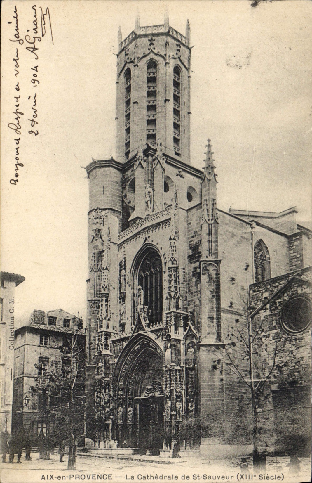 CPA Aix en Provence la cathedrale de St Sauveur XIII siecle 