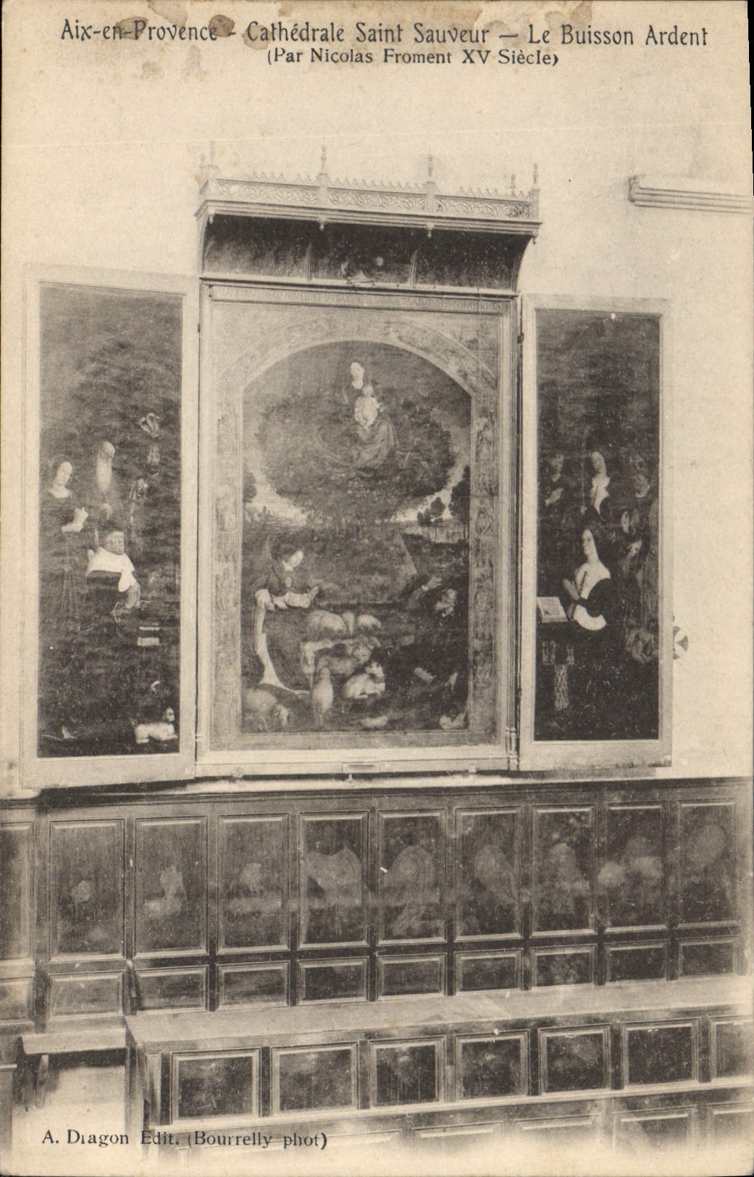 CPA Aix en Provence Cathedrale Saint Sauveur le Buisson Ardent par Nicolas Froment XV siecle 