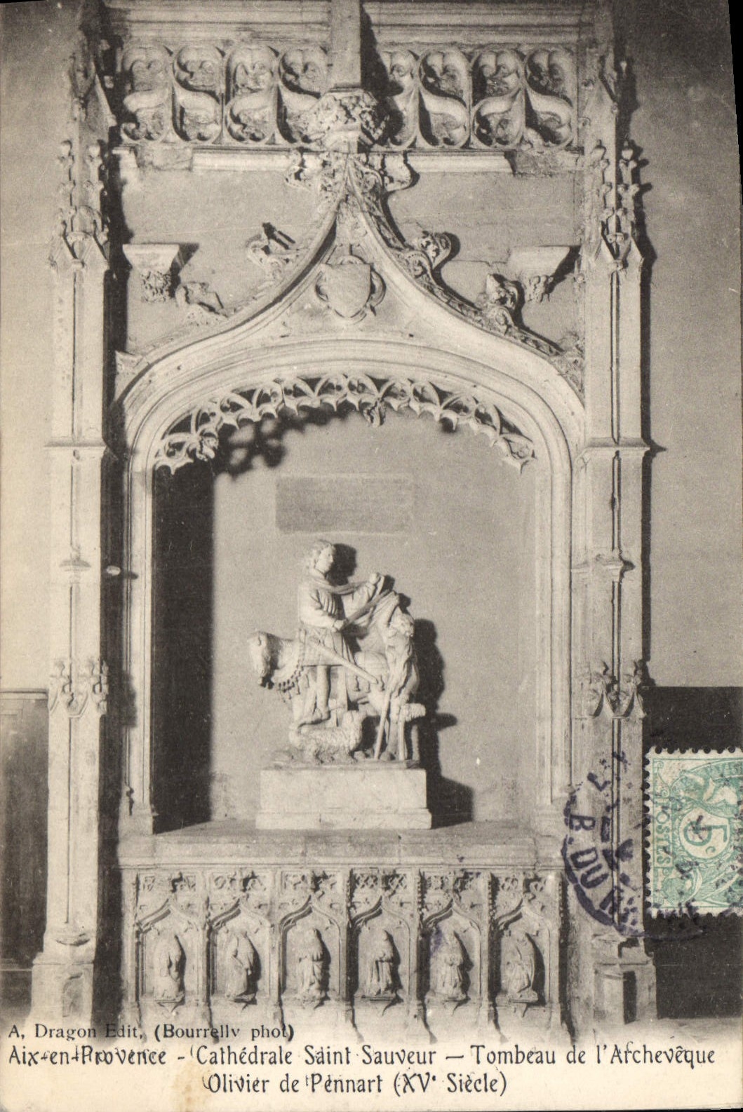 CPA Aix en Provence Cathedrale Saint Sauveur Tombeau de l'Archeveque Olivier de Pennart XV siecle 
