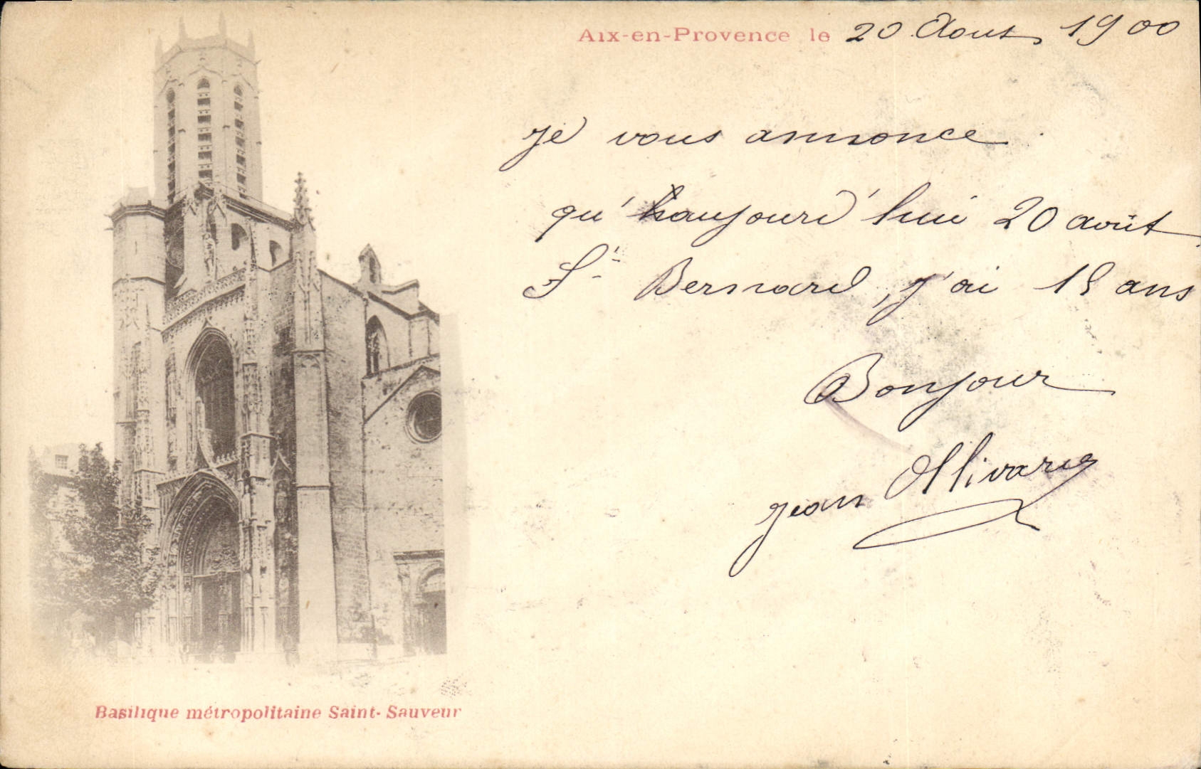 CPA Aix en Provence Basilique metropolitaine Saint Sauveur