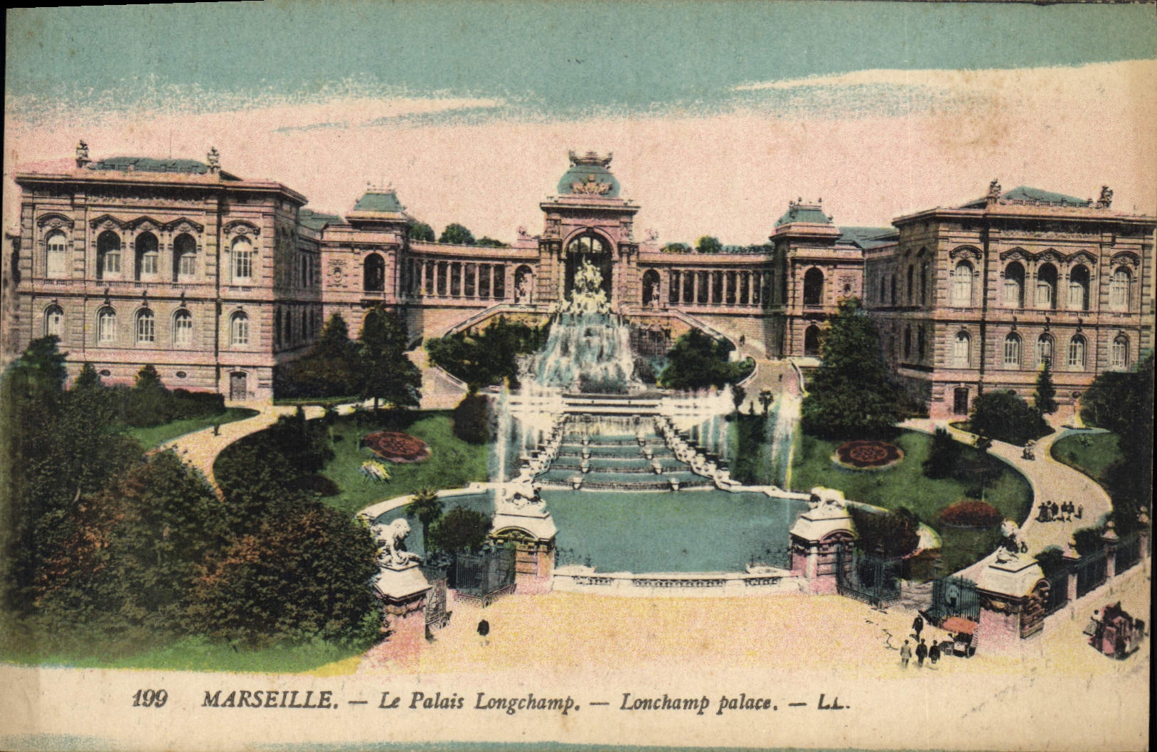 CPA Marseille le palais Longchamp 