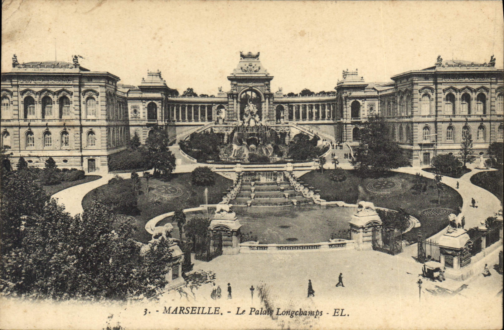 CPA Marseille le palais Longchamps 