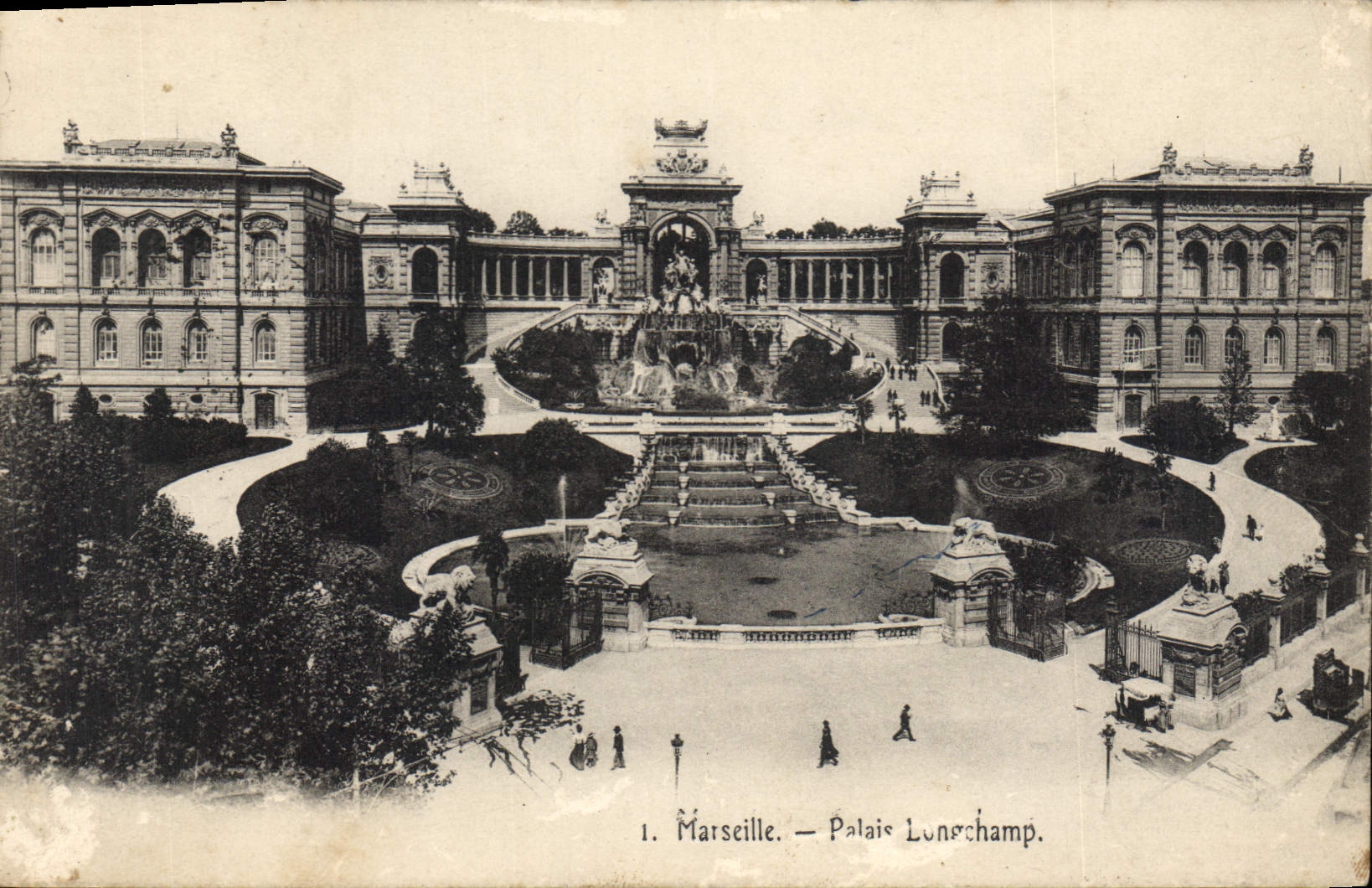 CPA Marseille le palais Longchamp 