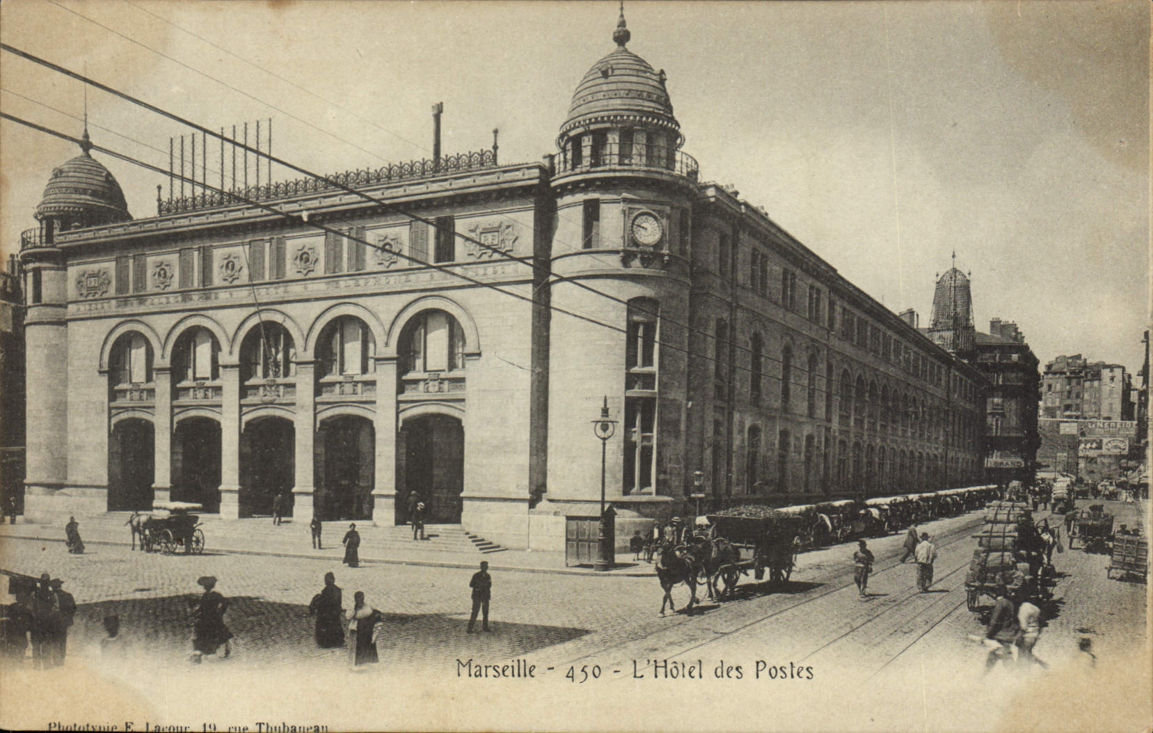 CPA Marseille l'hotel des Postes 
