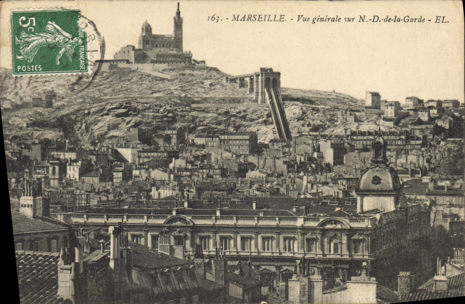 CPA Marseille vue generale N D de la Garde 