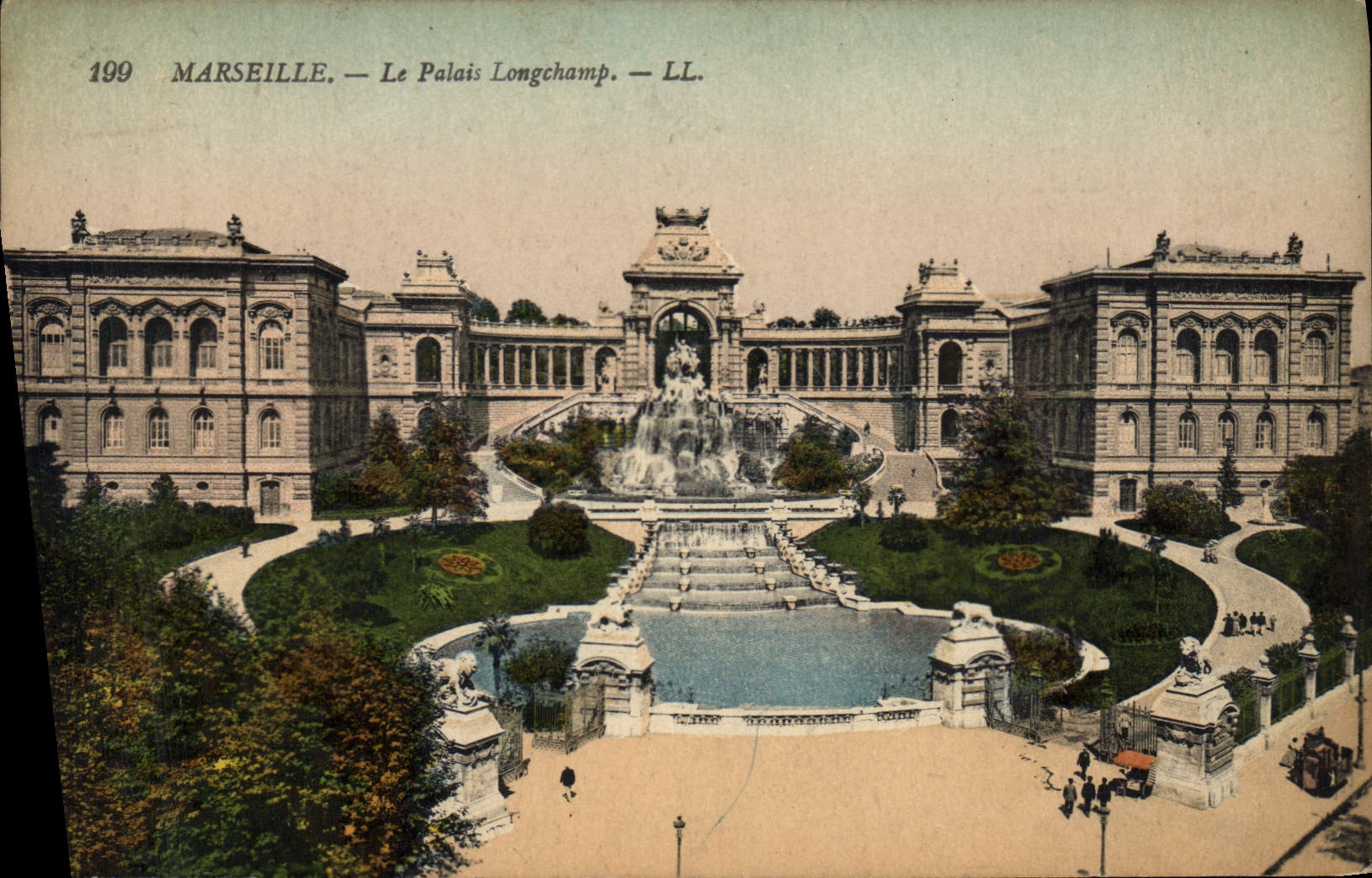 CPA Marseille le palais Longchamp 