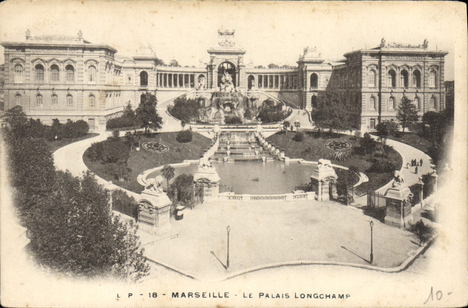 CPA Marseille le palais Longchamp 