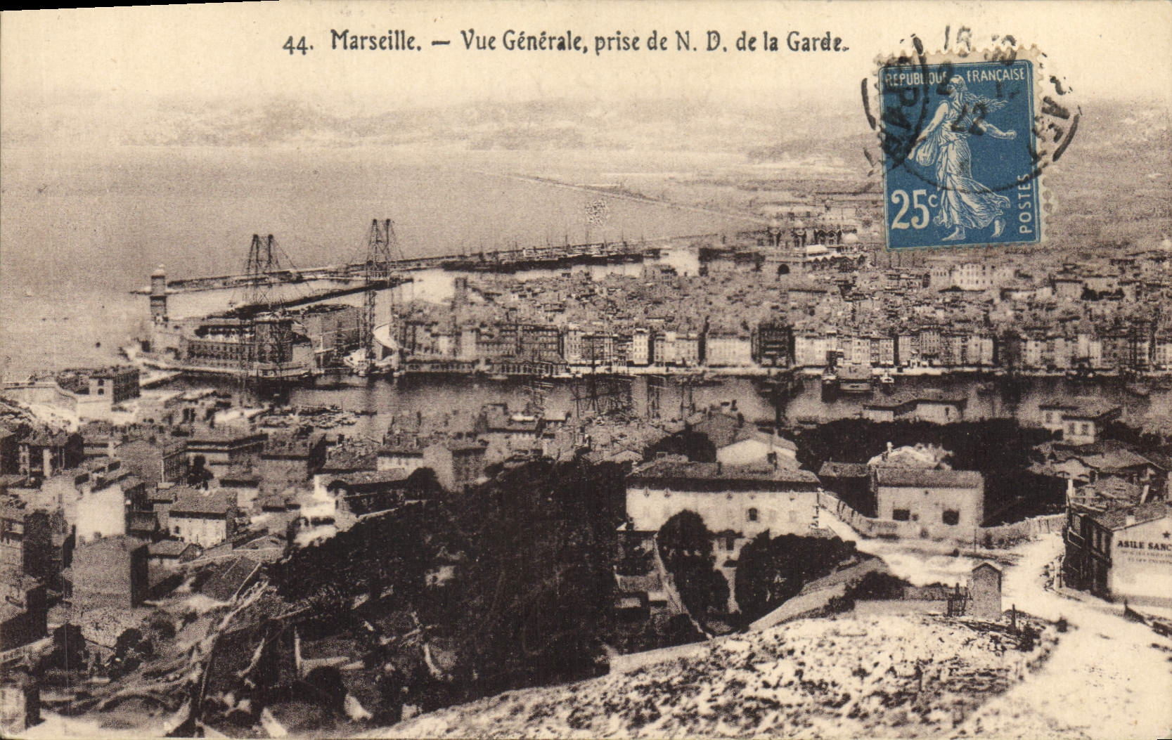 CPA Marseille Vue generale prise de Notre Dame de la Garde 