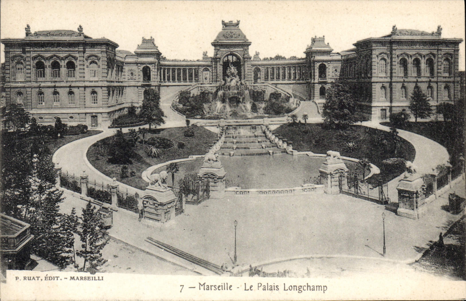 CPA Marseille Le Palais Longchamp 