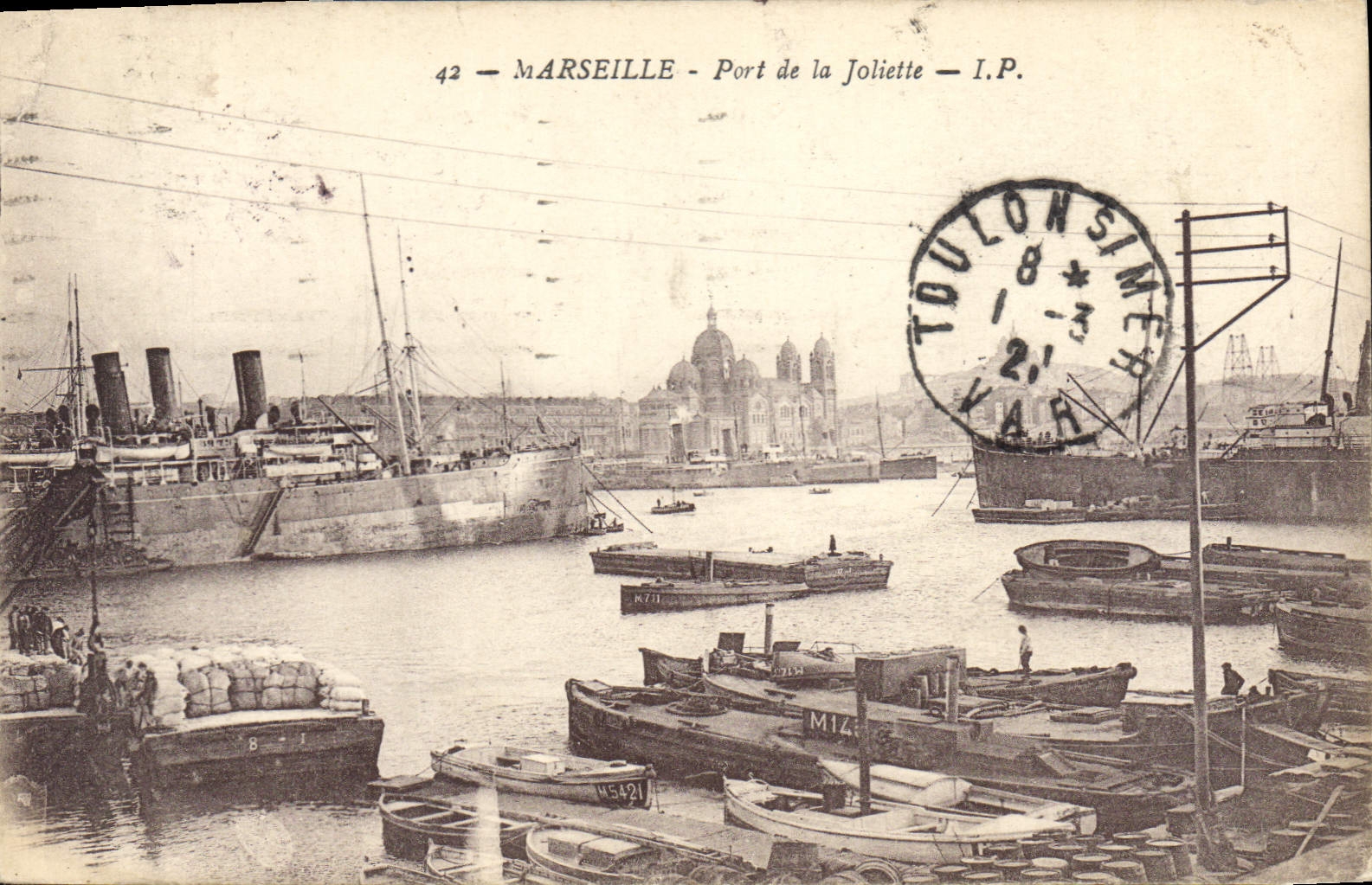 CPA Marseille Port de la Joliette Bateaux