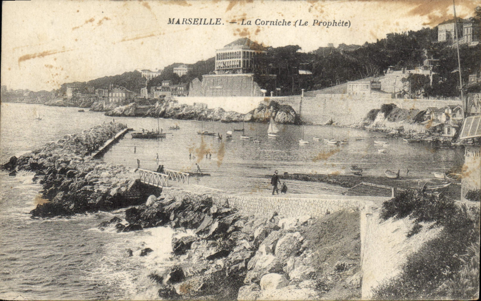 CPA Marseille La Corniche Le Prophete 
