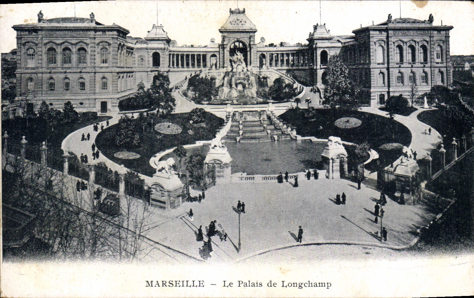CPA Marseille le palais de Longchamp 