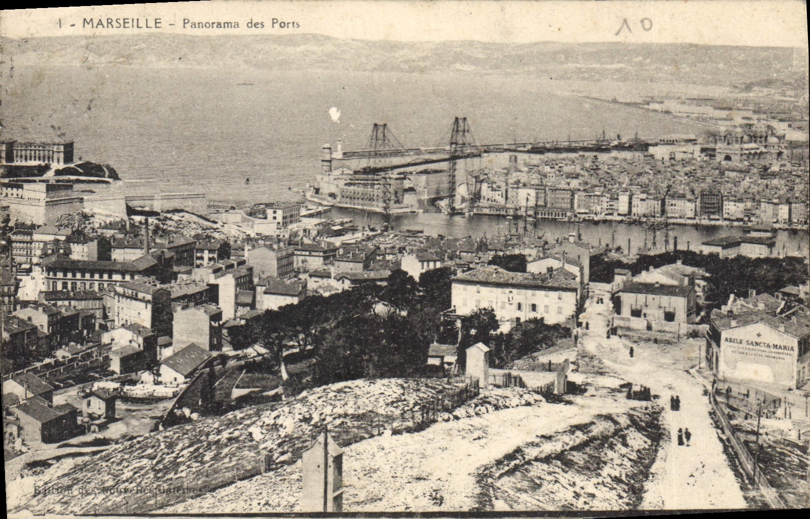 CPA Marseille Panorama des Ports 