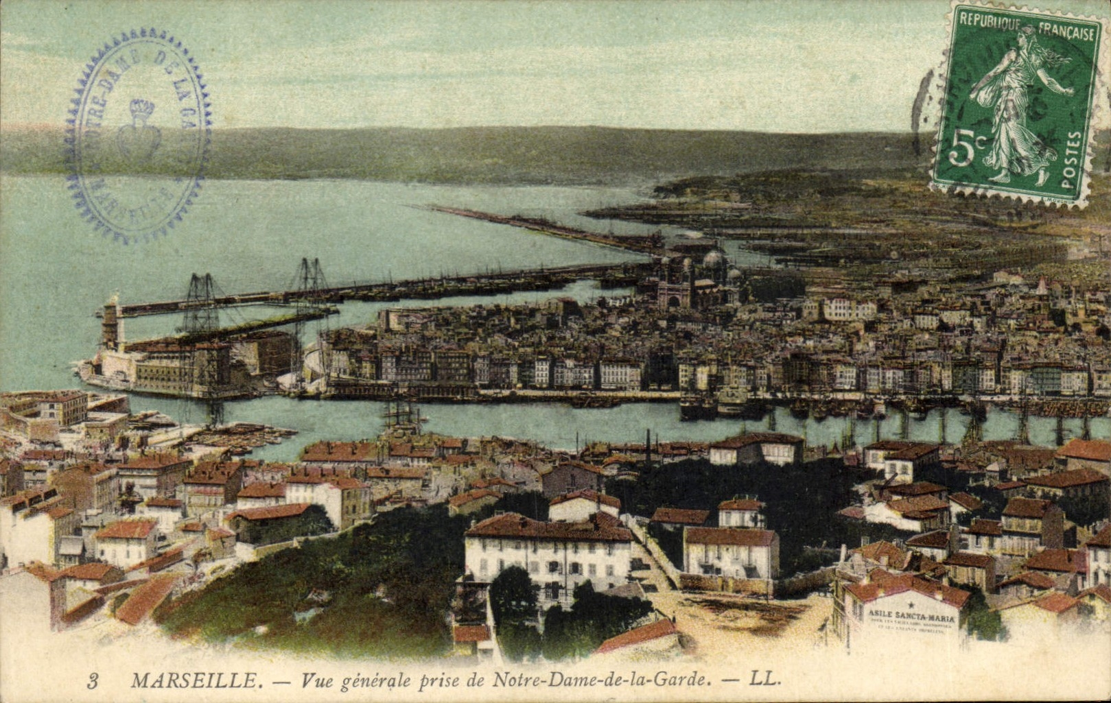 CPA Marseille Vue generale prise de Notre Dame de la Garde 